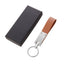 Leather and metal KeyLux keychain