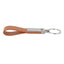 Leather and metal KeyLux keychain