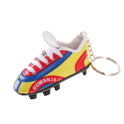 Tricolor ROMANIA football ice keychain