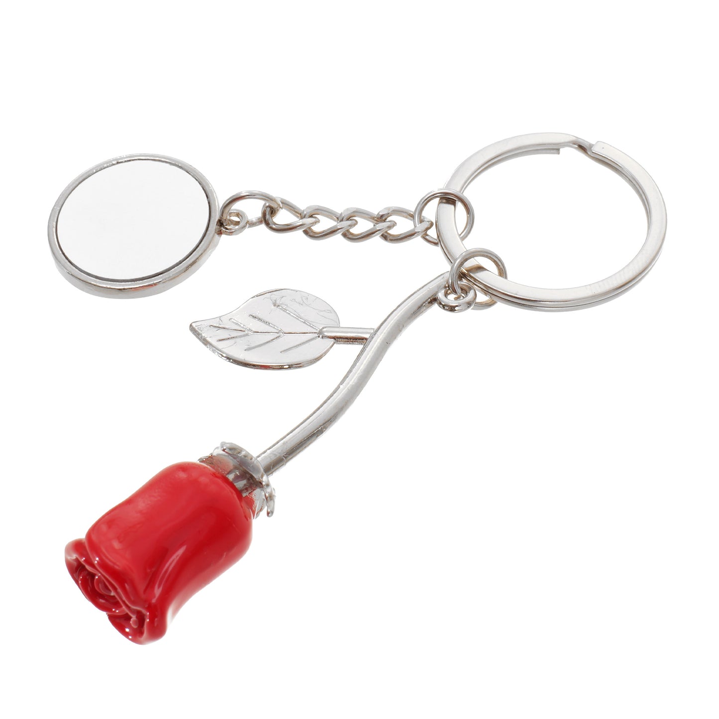 Breloc metalic Trandafir - sublimabil