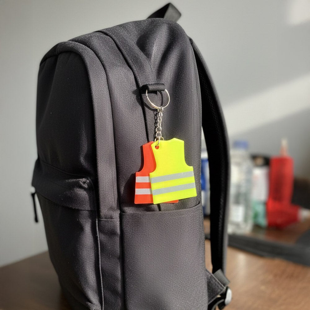 Breloc tip vesta reflectorizanta Hi - Vis BV170117 - Green Print