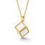 Metal necklace with 6 sublimation compatible sides in the shape of a CUBE