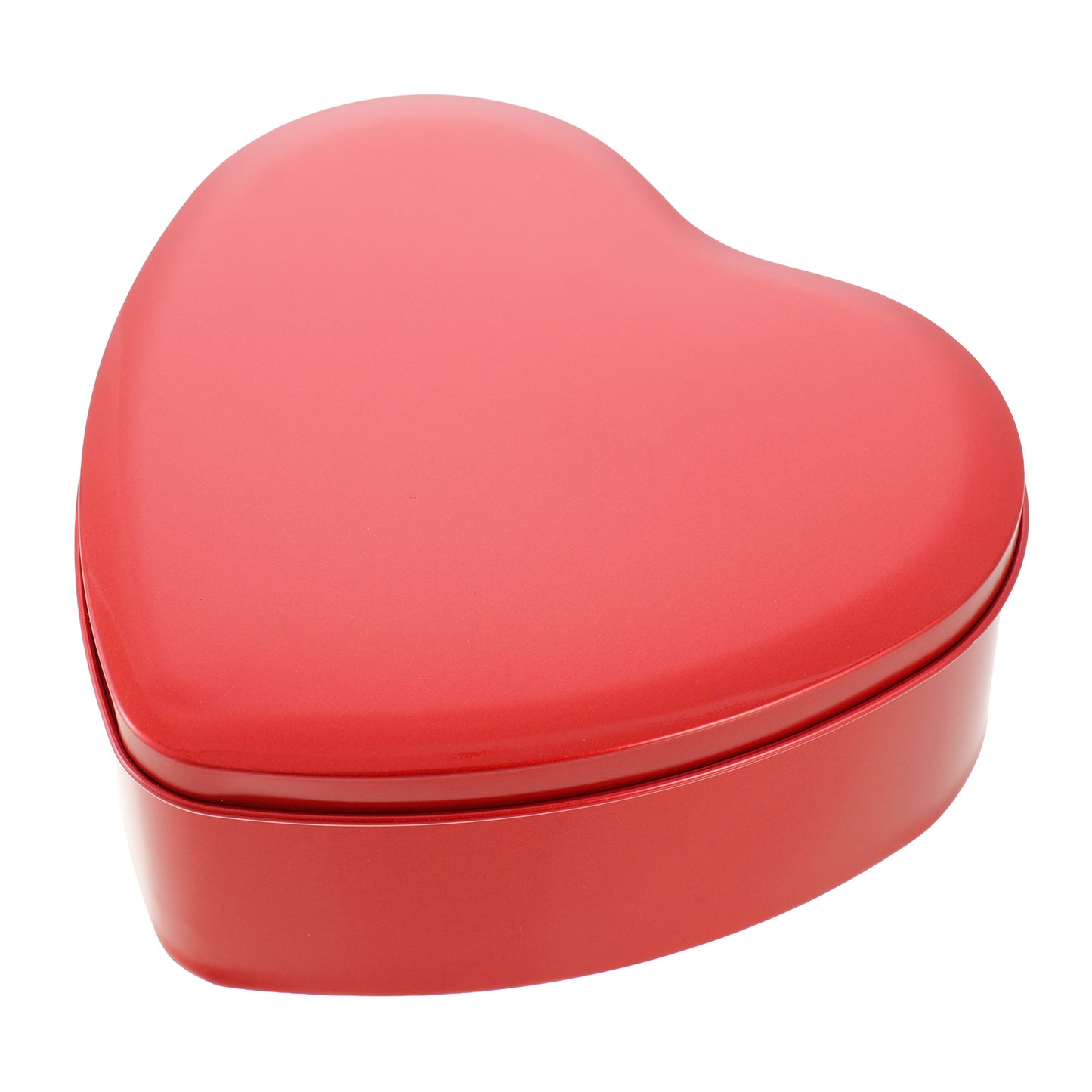 Red metal heart box 12x11x5