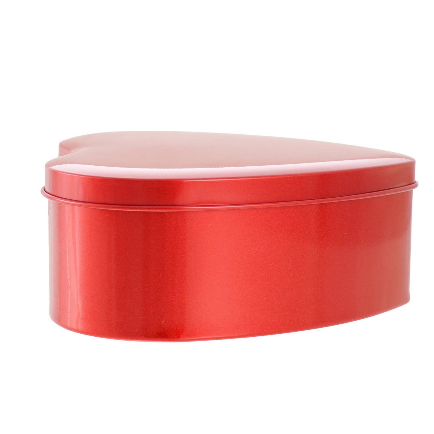 Red metal heart box 12x11x5