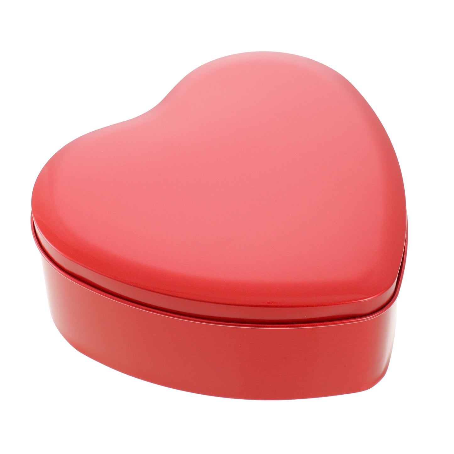 Red metal heart box 12x11x5