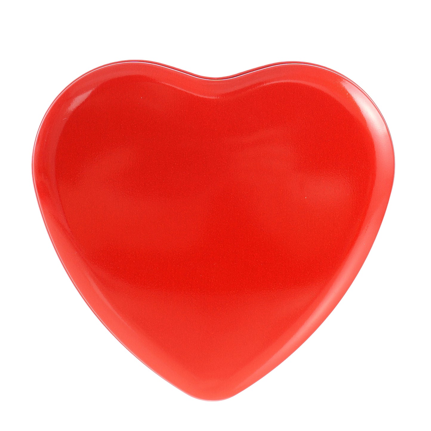 Red metal heart box 12x11x5