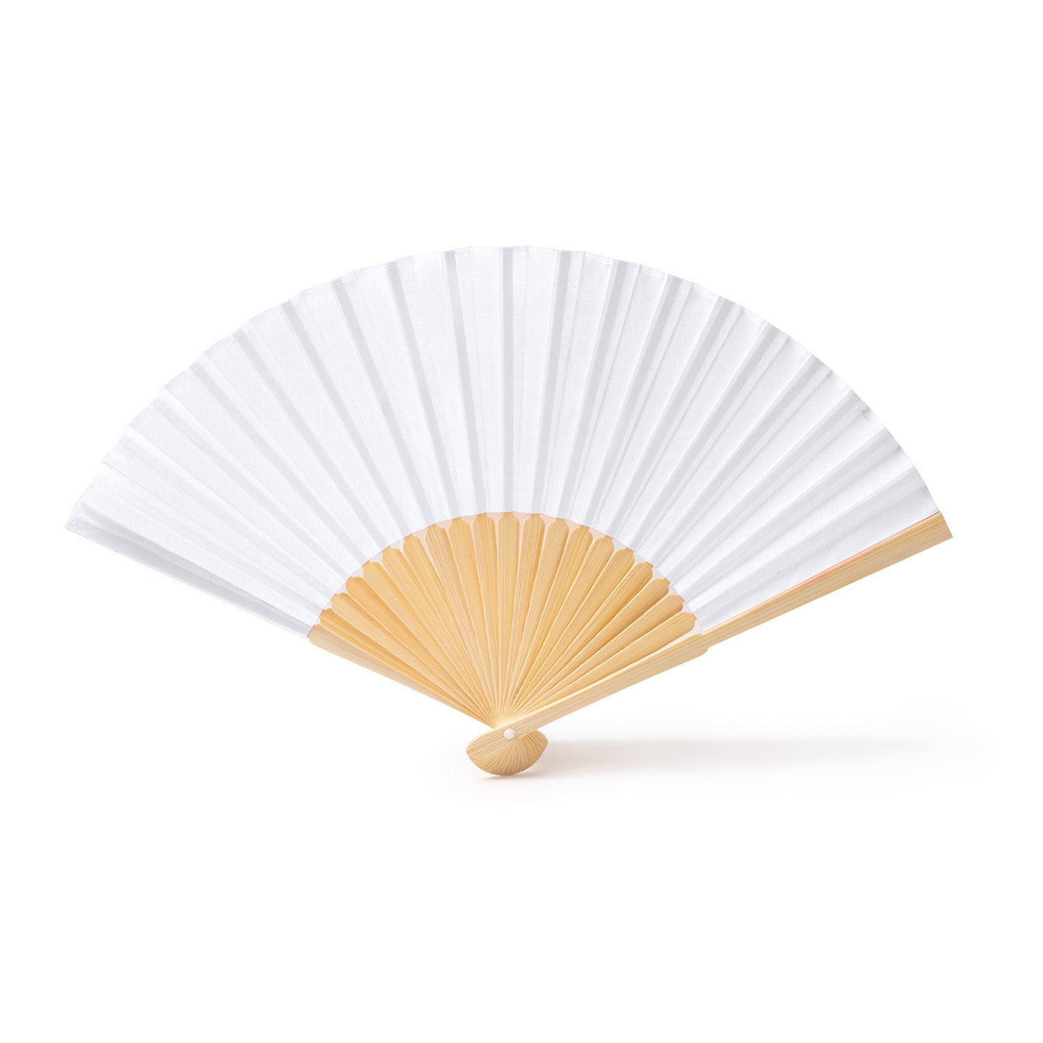 Evantai promotional din lemn si textil FN1617S101 - Green Print