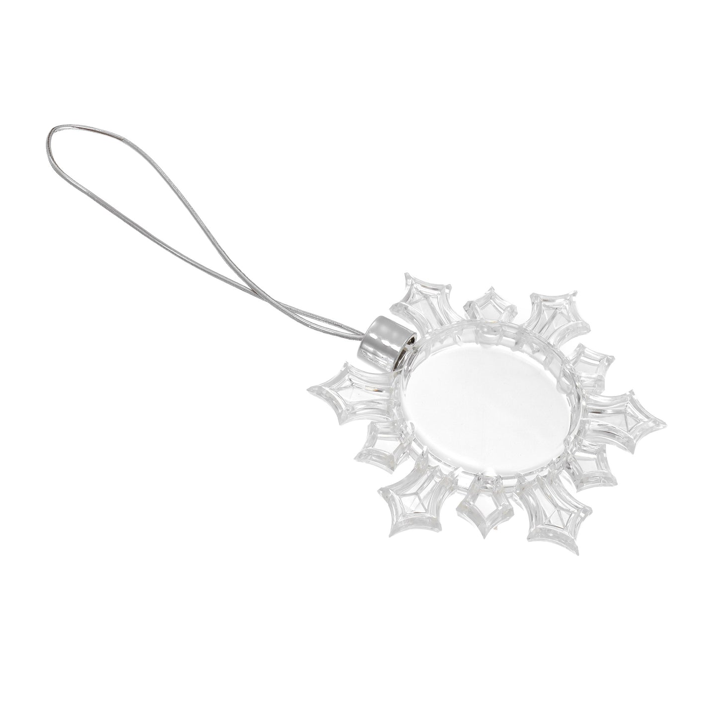Photo insert globe / sublimation SNOWFLAKE for Christmas tree
