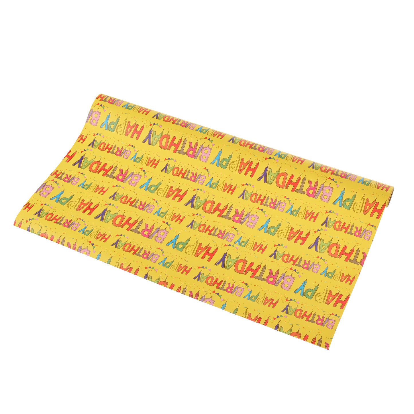 Gift wrapping paper on roll 200x50 - Happy Birthday