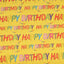 Gift wrapping paper on roll 200x50 - Happy Birthday