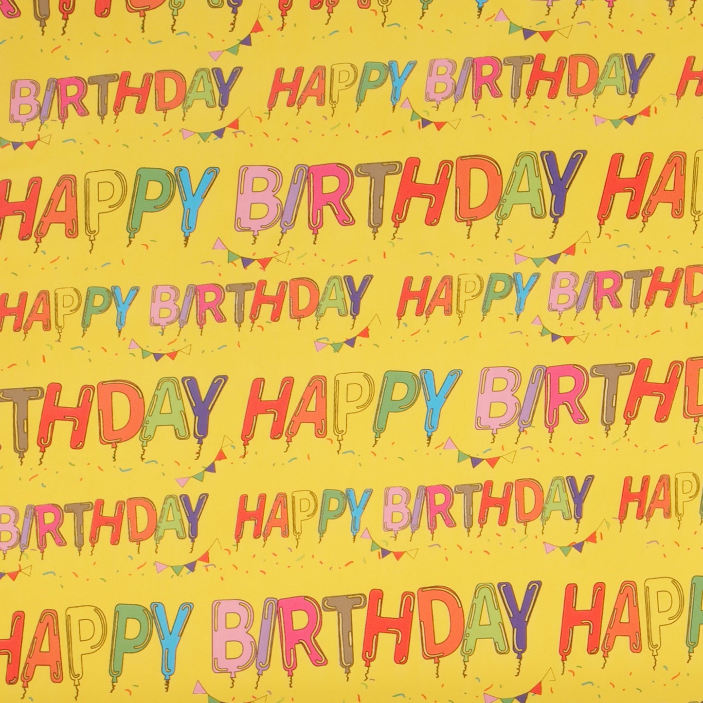 Gift wrapping paper on roll 200x50 - Happy Birthday