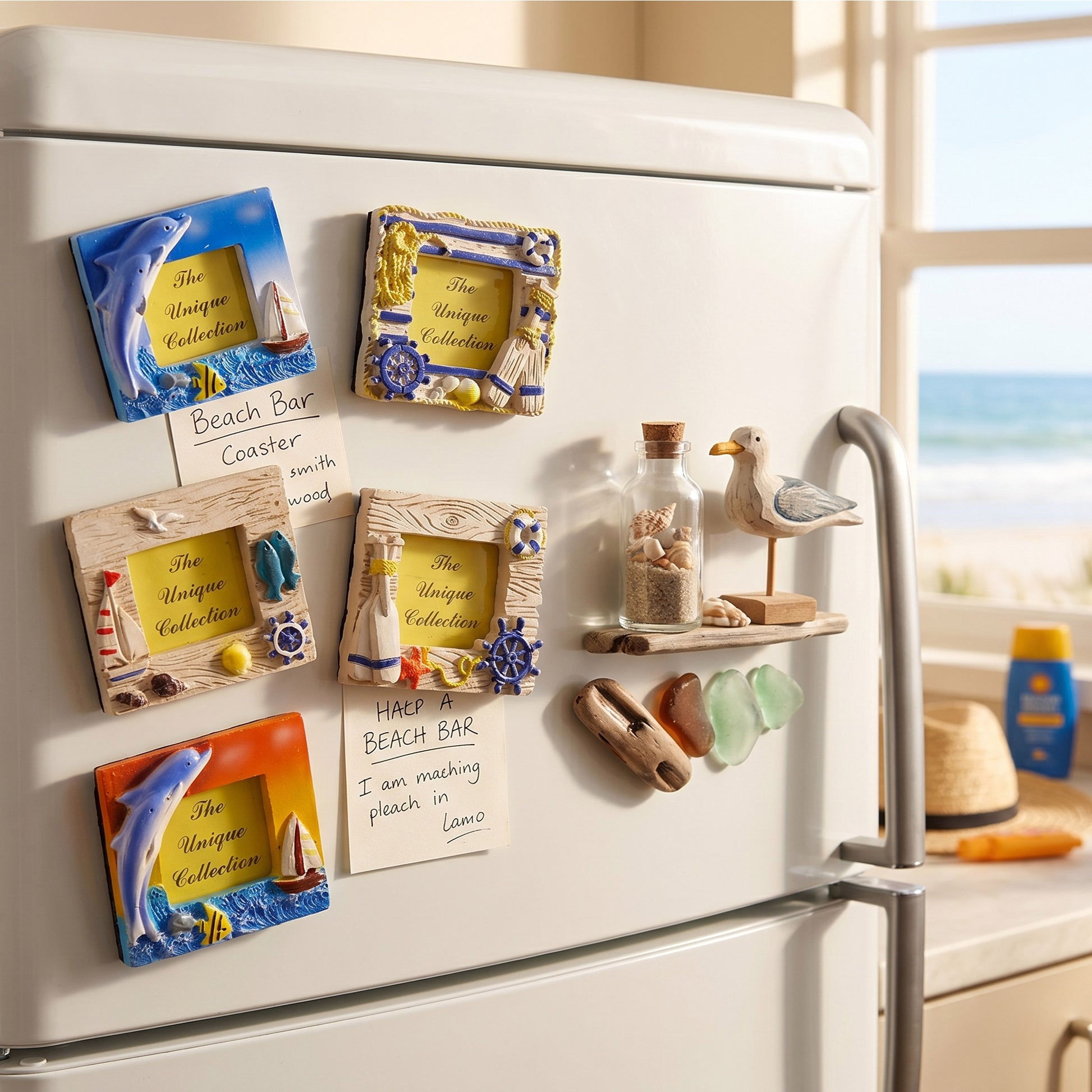 Magnet tip mini rama foto modele LITORAL MGF3001 - Green Print