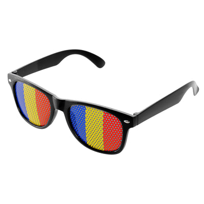Sunglasses with tricolor ROMANIA lens