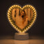 Oglinda magica cu insertie foto si efect INFINITY LED - INIMA MM101211 - Green Print