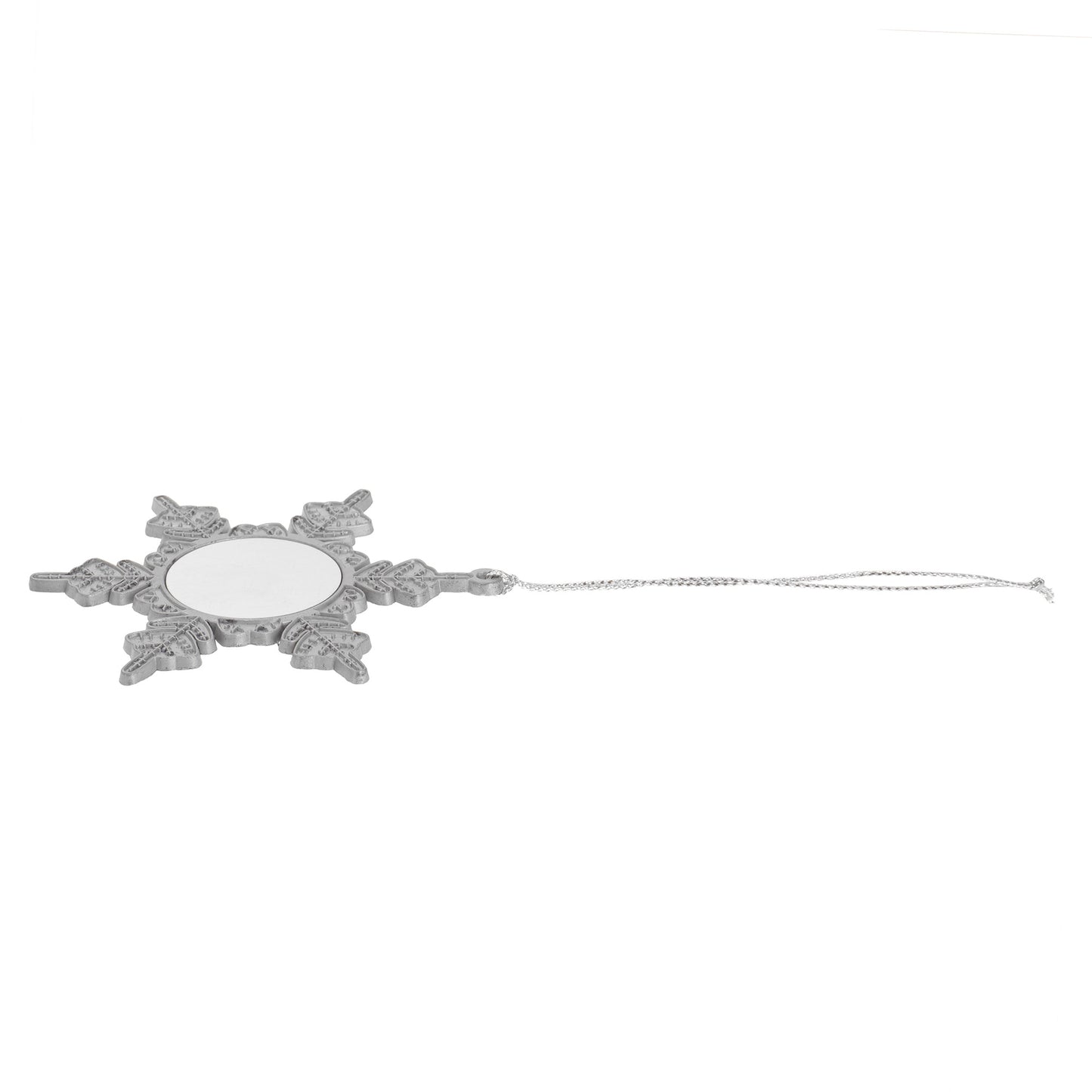 Metal Christmas Tree Ornament SNOWFLAKE - Sublimation