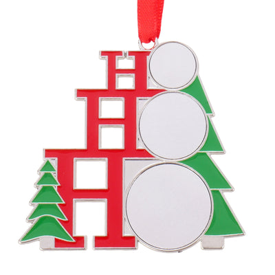 Метален орнамент за елха HOHOHO