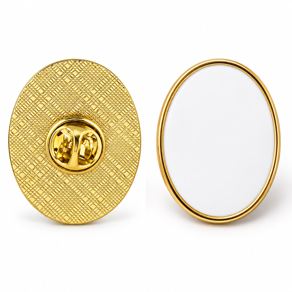 Pin metalic sublimabil OVAL