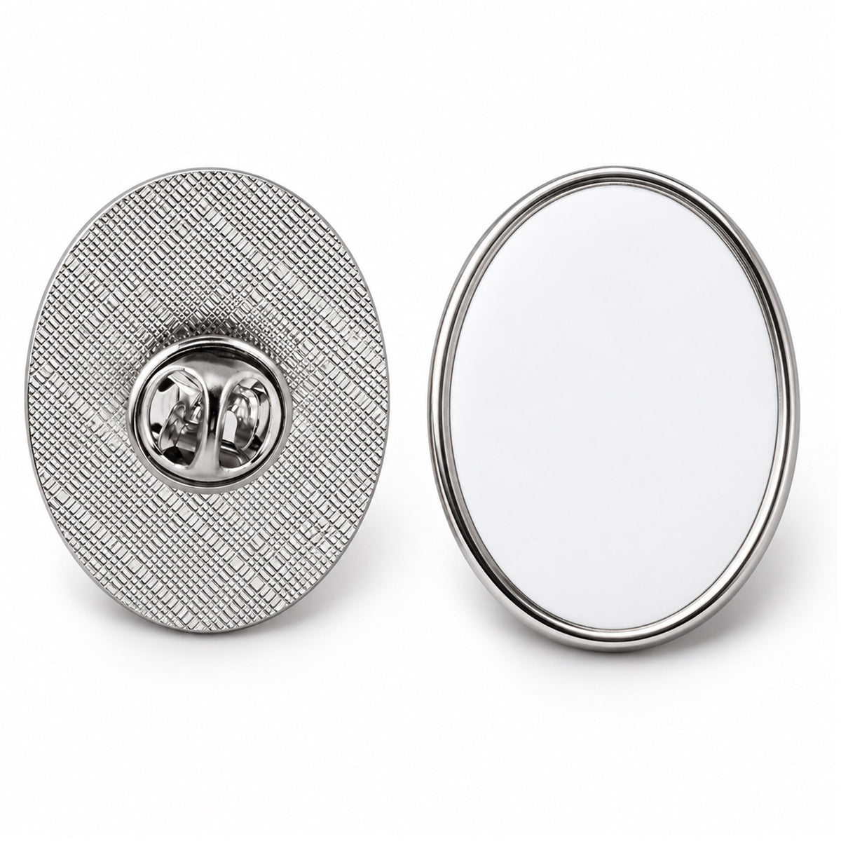 Pin metalic sublimabil OVAL