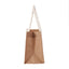 Canvas jute bag with white sides 17x22