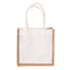 Canvas jute bag with white sides 24x21