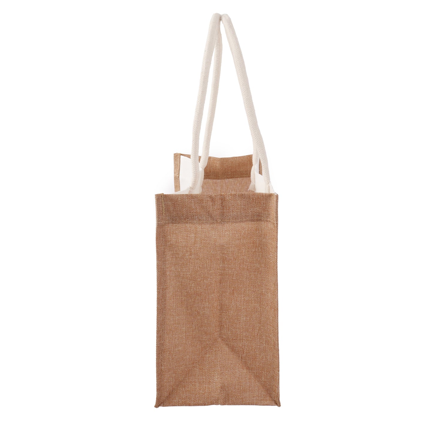 Canvas jute bag with white sides 24x30