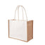 Canvas jute bag with white sides 24x30