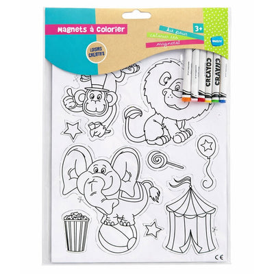 Set magneti de frigider de colorat - Animale de la circ DY456300 - Green Print