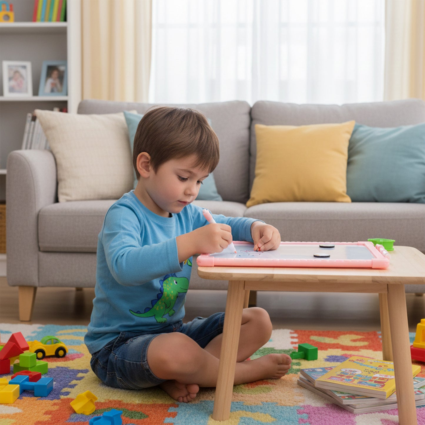 Tabla magnetica Whiteboard A4 cu 2 fete WH130315 - Green Print