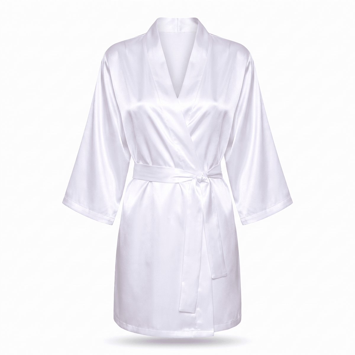 Halat satin sublimabil alb BRIDE TH220601 - Green Print