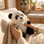 Ursulet Panda de plus cu tricou sublimabil FT2051S1928 - Green Print