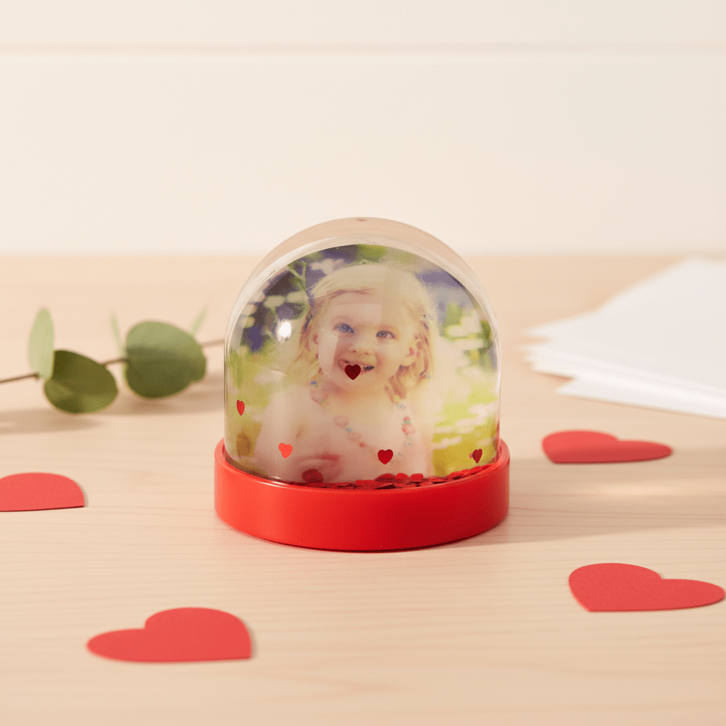 Glob foto rotund - inimi GL124 - Green Print