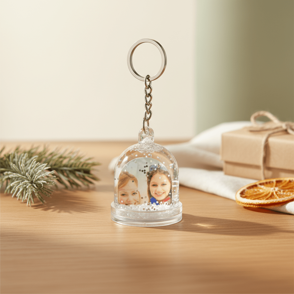 Breloc glob foto GL231 - Green Print