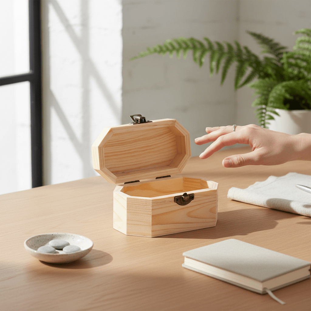 Cutie de lemn CHEST 12x6x6 WD124921 - Green Print