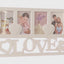 LOVE szívek kollázs képkeret 4 képhez